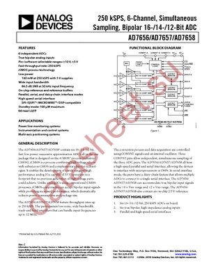 AD7656YSTZ datasheet  